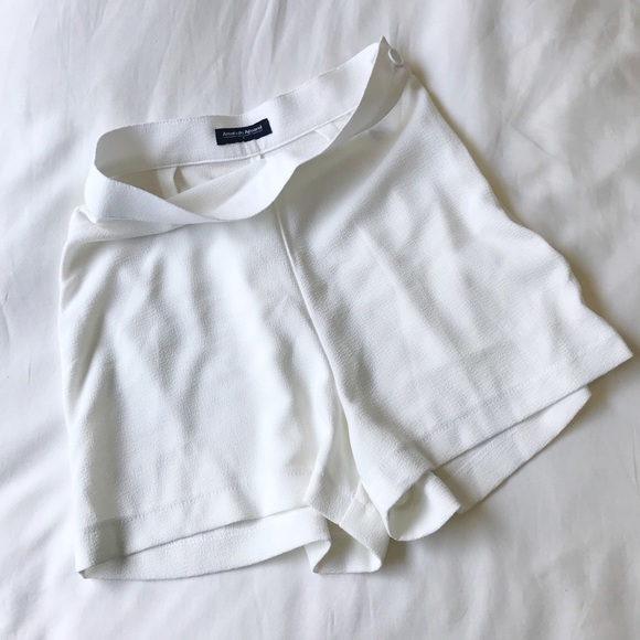 American Apparel Pants - High Waisted White American Apparel Shorts